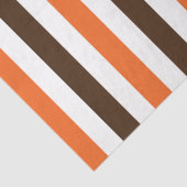 Papier de soie à rayures verticales orange marron (Détail)
