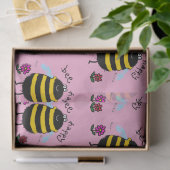 Papier de soie abeille heureuse mignon (Cadeau)