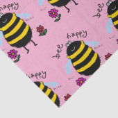 Papier de soie abeille heureuse mignon (Détail)