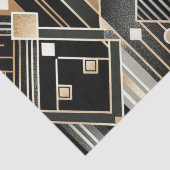 Papier de soie abstrait Chat noir décoratif (Détail)