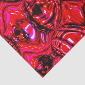 Papier de soie abstrait 'Rouge fondu' (Détail)