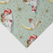 Papier de soie anges de Noël vintage (Détail)
