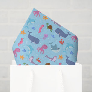 Papier de soie Animaux de mer, Découpage de la vie