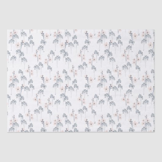 Papier de soie aquarelle de fleur sauvage (Recto)