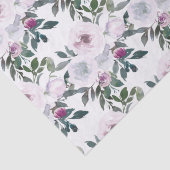 Papier de soie aquarelle floraux printaniers roman (Détail)