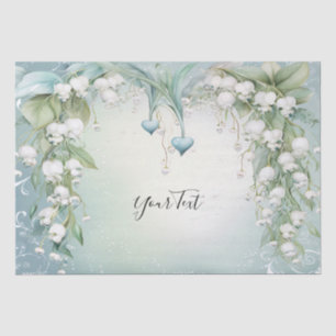 Papier de soie aquarelle muguet