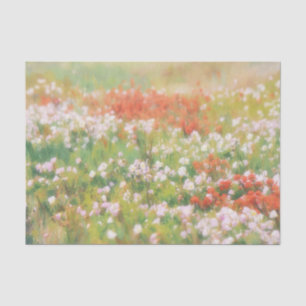 Papier de soie artistique à motif de fleurs sauvag