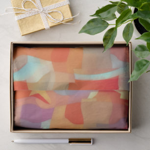 Papier de soie artistique aux couleurs tropicales