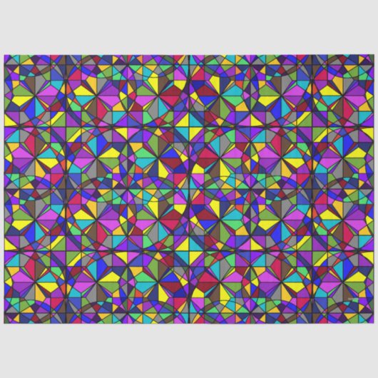 Papier de soie - Aspect vitrail - HAMbyWG (Recto)