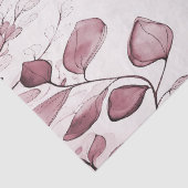 Papier de soie aux feuilles rouges modernes (Détail)