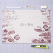 Papier de soie aux feuilles rouges modernes (Artisanat)