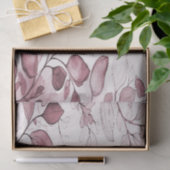 Papier de soie aux feuilles rouges modernes (Cadeau)