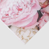 Papier de soie aux nuances de rose Pivoines (Détail)