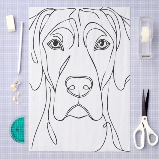 Papier de soie avec grands danois (Artisanat)