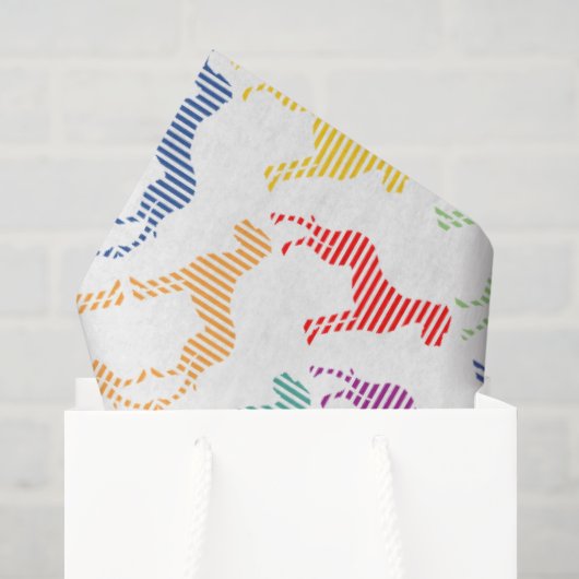 Papier de soie avec grands danois (Sac cadeau)