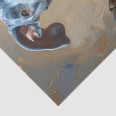 Papier de soie avec grands danois (Détail)