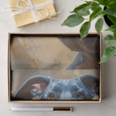 Papier de soie avec grands danois (Cadeau)