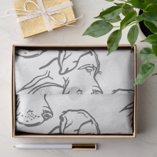 Papier de soie avec grands danois
