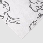 Papier de soie avec grands danois (Détail)