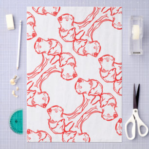 Papier de soie avec grands danois