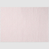 Papier de soie blanc avec coeurs rouges (Recto)