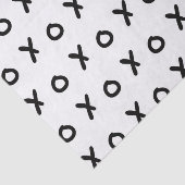 Papier de soie blanc et noir X O XO X&O's Tendance (Détail)
