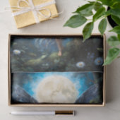 Papier de soie bleu céruléen de fée (Cadeau)