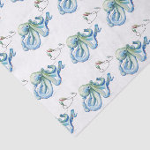 Papier de soie bleu de Noël de plage (Détail)