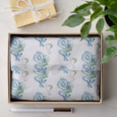 Papier de soie bleu de Noël de plage (Cadeau)