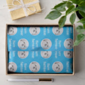 Papier de soie bleu Malshi (Cadeau)
