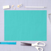 Papier de soie bleu mer uni (Artisanat)