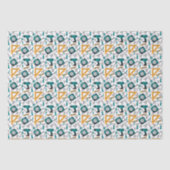 Papier de soie bleu pour bricoleur (Recto)