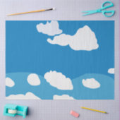 Papier de soie Blue Sky Cloud (Artisanat)