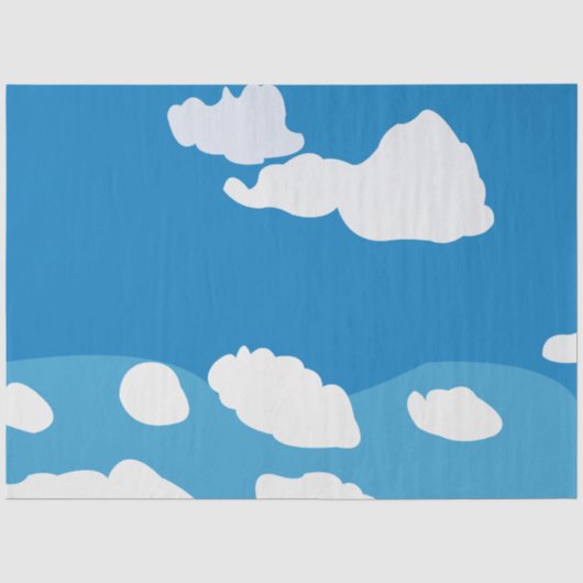 Papier de soie Blue Sky Cloud (Recto)