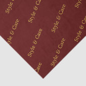 Papier de soie bordeaux avec impression de motif d (Détail)