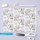 Papier de soie botanique floral  (Artisanat)