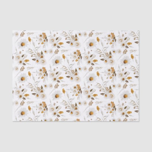 Papier de soie botanique floral (Recto)