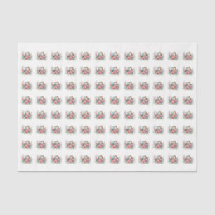 Papier de soie botanique floral abstrait moderne