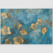 Papier de soie botanique Golden Bloom (Recto)