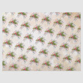 Papier de soie branche de houx de Noël (Recto)