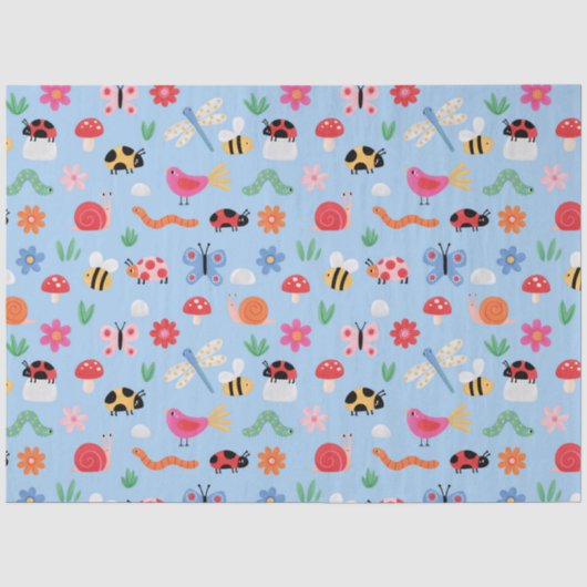 Papier de soie Bugs Mignons (Recto)