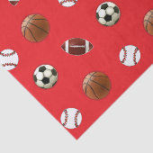 Papier de soie cadeau à thème sportif (Détail)