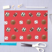 Papier de soie cadeau à thème sportif (Artisanat)