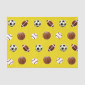 Papier de soie cadeau à thème sportif (Recto)