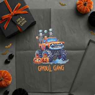 Papier de soie cadeau effrayant Gang de goules