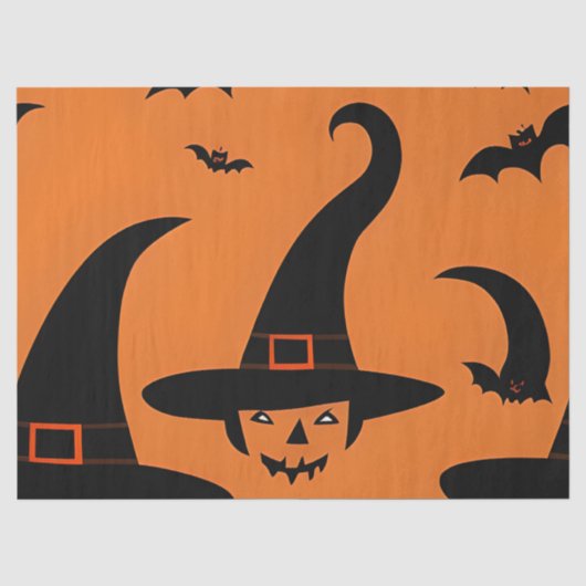 Papier de soie cadeau Halloween | Fournitures de c (Recto)