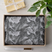 Papier de soie cadeau Rose Noir & Blanc (Cadeau)