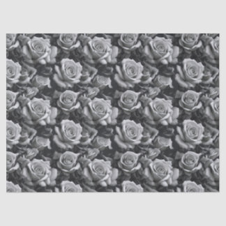 Papier de soie cadeau Rose Noir & Blanc