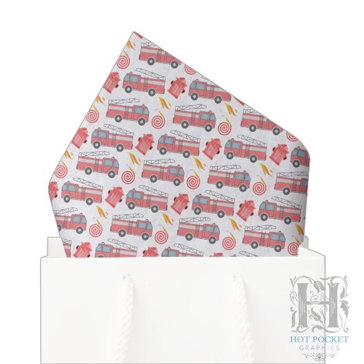 Papier de soie Camion de pompiers