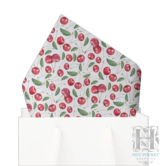 Papier de soie Cerises
